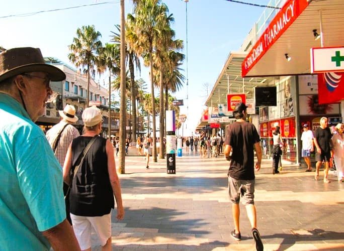 Manly Corso, the Way to Get to Iconic Manly Beach