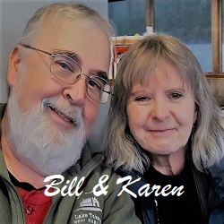 Signature photo of Karen and Bill, the people behind Mission: Palm Tree
