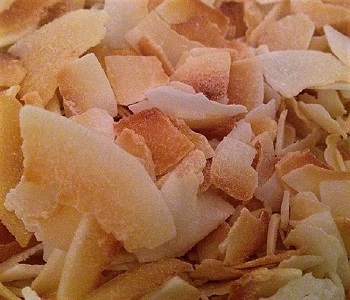 Coconut chips are a fabulous snack - healthy too! coconut chips