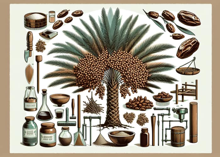 The date palm not only produces fruit, but has many other uses.
