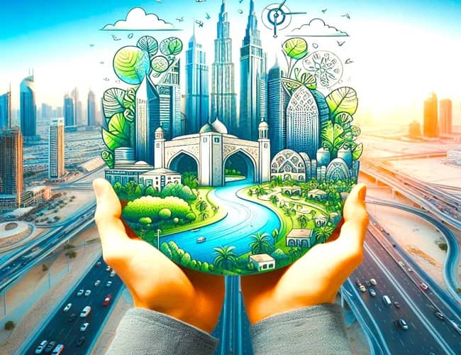 Representing the Sustainable Tourism that Dubai is promoting