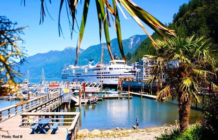 Horseshoe Bay Harbor with docked Ship