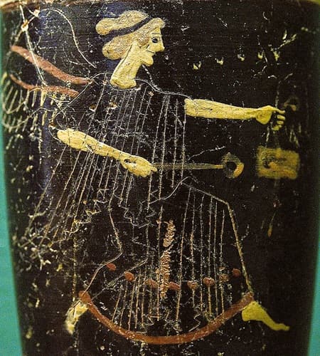 Laodices, princess of Troy disguised as Iris of old