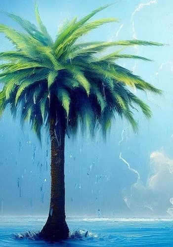 overwatered palm tree
