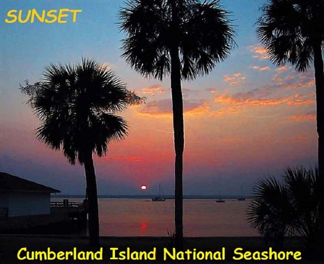 Sunset in Georgia at Cumberland Island National Seashore