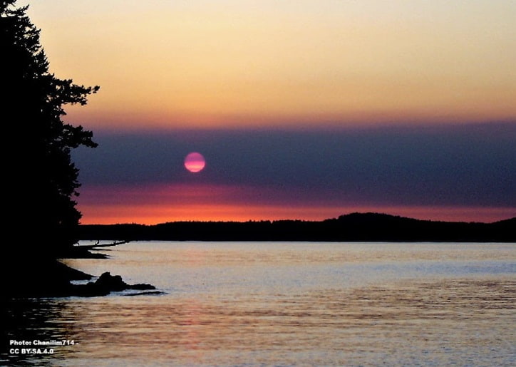 Sunset Beach Anacortes, Washington State