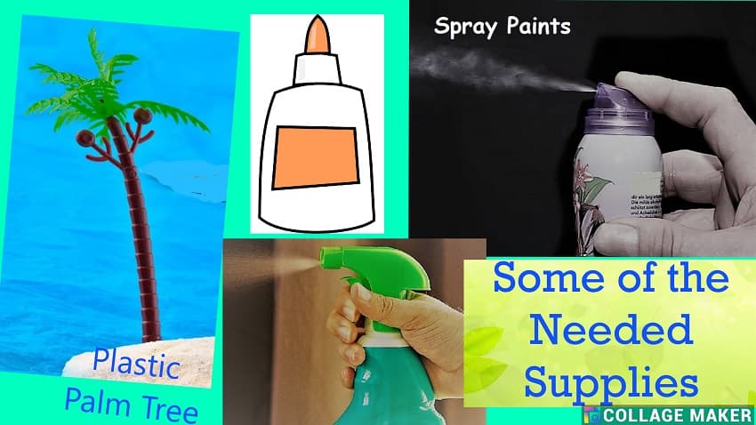 Pictures of supplies needed for crafting