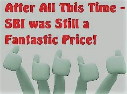 Thumbs Going Up in Happiness for SBI