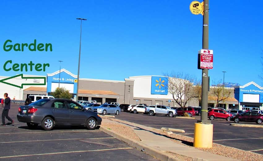 This way to Walmart's Garden Center