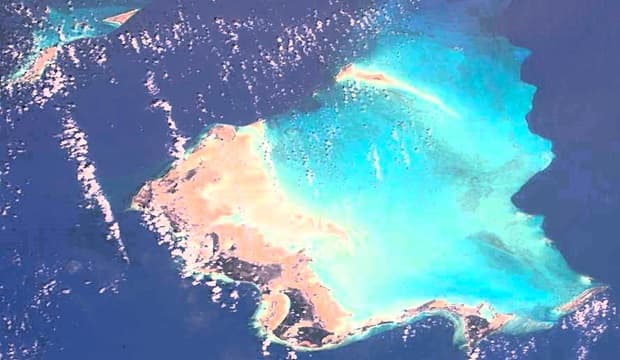 Aaerial View of the Turks and Caicos