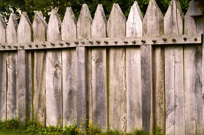 wooden privacy fence
