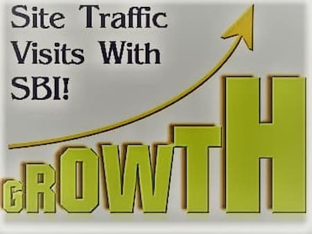Is your website getting more and more continued visitors, over time? growth chart