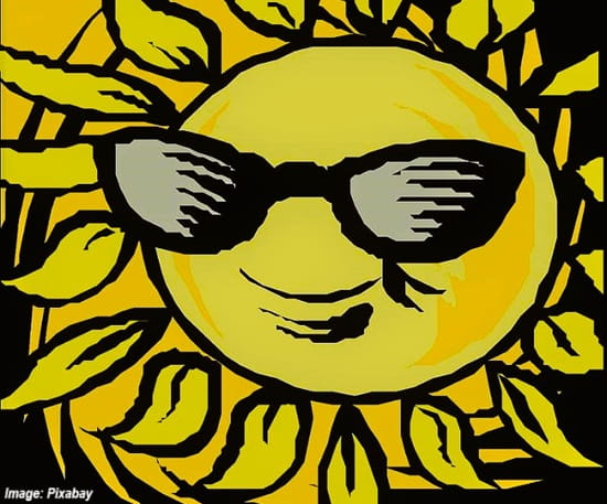 cartoon sun wearing sunglasses cartoon sun wearing sunglasses