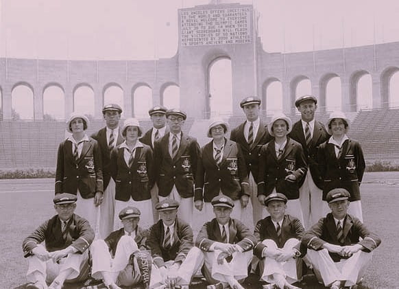 Australian Olympic team Olympic Stadium for the 1932 Los Angeles Olympic Games