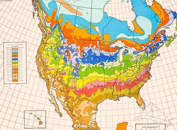 2000 USDA Hardiness Zone Map 2000 USDA Hardiness Zone Map